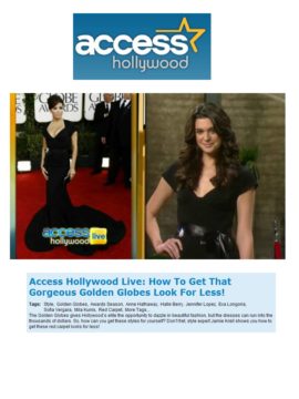 dress on Access Hollywood Live